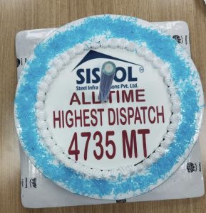 SISCOL-All time highest dispatch 4735 MT