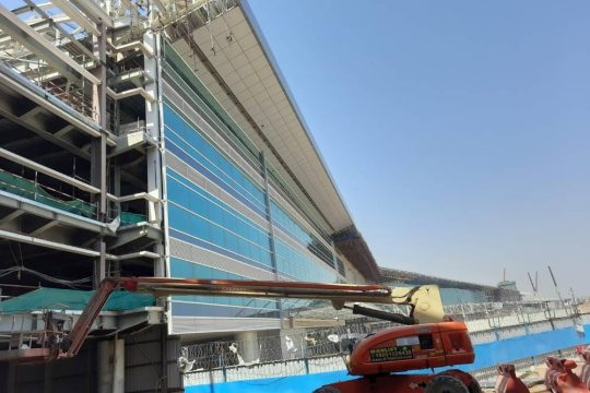 Terminal 1 enters erection phase